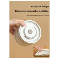 Beige 304 Stainless Steel Microwave-Safe Lunch Box Set (2-Pack) with Insulated Bag, Removable liner, 400+600ML thumbnail