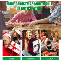 Dowmoo Christmas Advent Calendar Puzzle - 24-Piece Puzzle Surprise Countdown for Kids thumbnail