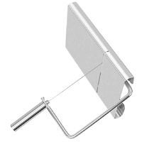 Stainless Steel Cheese Slicer with Scale, Multi-Functional Tool for Cheese, Sausage, and Ham Slicing thumbnail