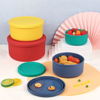 Blue (700ml) Dopamine-Style Food-Grade Lunch Box - Microwave Safe Fruit & Meal Storage Container thumbnail