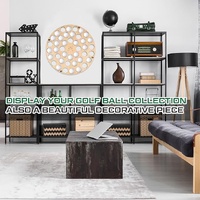 42-Hole Wooden Golf Ball Stand | Laser-Cut Organizer for Golf Lovers | Durable & High-Quality Storage Rack thumbnail