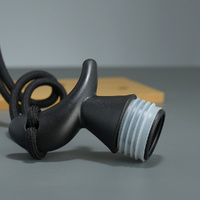 750ml Inspired Gourd Water Purple Plastic Bottle - Stylish Chinese-Inspired Flask with Yin-Yang Design thumbnail