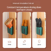 White Wall-Mounted Intelligent Shoe Dryer - 360° Warm Air Fast Drying System with Constant Temperature thumbnail
