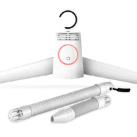 Grey Portable Intelligent Clothes Drying Hanger - Quick Drying with 3D Airflow for Travel and Home thumbnail