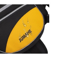 Orange Reflective Dog Saddle Harness with Storage Bags - Adjustable Pet Backpack for Outdoor Adventures thumbnail
