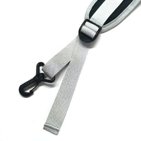 Black Adjustable Reflective double Harness with Clips - Versatile Shoulder Strap for Backpacks and Outdoor Gear thumbnail