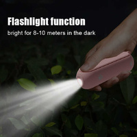 Brown Portable Foldable Mini Fan with USB Power Bank thumbnail