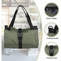 Black 5-Pocket Roll-Up Tool Bag Organizer thumbnail