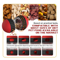 Red Interactive Dog Slow Feeder Toy - Food Dispenser Ball for Healthy Digestion thumbnail