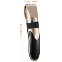 Gold Rechargeable Pet Hair Clipper with Adjustable Blades thumbnail