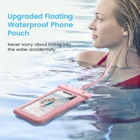 Pink Floating Waterproof Phone Pouch - Secure and Durable thumbnail