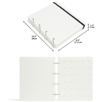 White Felt Storage Book for Shoe Charms and Pin Collectibles, Durable Organizer thumbnail