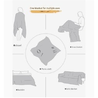 Light-colored Geometry Bohemian Style Outdoor Picnic Blanket - 130*180cm Decorative Throw thumbnail