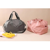 Black Stylish Gym Travel Bag with Shoe Compartment, Lightweight and Durable Design thumbnail