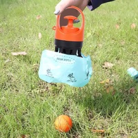 Blue Portable Dog Poop Scooper – Outdoor Pet Waste Picker, Six-Claw Dog Waste Tool for Easy Clean-Up, Travel-Friendly thumbnail