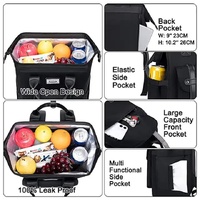 Black Fashionable Multi-Function Mommy Bag – Large Capacity Diaper Tote and Backpack for Moms, Ideal for Travel and Everyday Use thumbnail