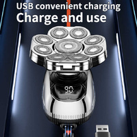 New Digital Display 9-Blade Electric Shaver – 6-in-1 Rechargeable Head Shaver & Grooming Kit for Smooth Shaving and Haircutting thumbnail