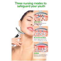 7-Color LED Neck Massager with Heat Therapy, 7 Modes, USB Rechargeable Neck Beauty Device thumbnail