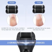 Black 10 Pcs Suit Electric Foot Callus Remover with LCD Display | Waterproof Pedicure Set | Dual-Speed Dead Skin Exfoliator for Smooth Feet thumbnail