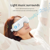 Pink Air Compression Eye Massager, Heated Eye Massager with Vibration & Bluetooth Music, Portable Eye Care Device thumbnail