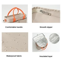 Khaki Multi-Function Diaper Bag with Insulated Lining, Large Capacity Mommy Bag, Shoulder & Crossbody Baby Bag thumbnail