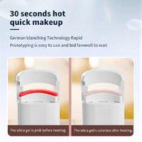 White Electric Heated Eyelash Curler, Portable Rechargeable Lash Curler, Long-Lasting Eyelash Curling Tool thumbnail