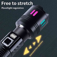 Carton Box Rechargeable High-Power Emergency Flashlight – Super Bright Portable Outdoor Patrol Torch with Digital Display thumbnail
