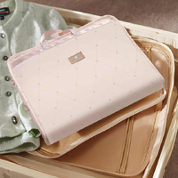 Light Pink Travel Storage Organizer Bag - Multi-Compartment Lightweight Foldable Luggage Organizer for Clothes, Underwear, and Accessories - Portable  thumbnail