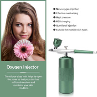 Black Portable Oxygen Infusion Nano Spray Facial Beauty Instrument - High Pressure Needle-Free Skin Care Mist Sprayer thumbnail