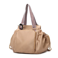 Khaki Convertible Multifunctional Baby Cradle Travel Bag - Women's Backpack, Shoulder Bag, Mummy Bag with Expandable Storage thumbnail
