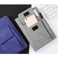 Orange A5 Multi-Functional PU Leather Notebook with Pockets - Office Planner and Journal thumbnail