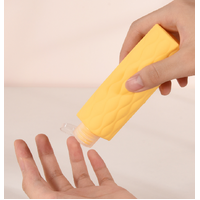 Blue Combination Travel Silicone Refillable Bottles Set - 4-in-1 Portable Containers for Shampoo and Shower Gel, TPR+PE Material, Compact and Leak-Pro thumbnail