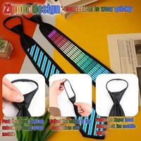 Style 06 LED Sound-Activated Glowing Tie - Party Performance Accessory with Adjustable Light Patterns(Batteries not included, self-provided) thumbnail
