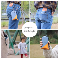 Orange And Grey Portable Waterproof Camping Mat - Foldable Picnic and Beach Blanket thumbnail