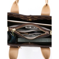 Brown Retro Fashion Handbag – Elegant Tote with Large Capacity for Work and Daily Use thumbnail