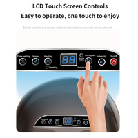 Luxury Automatic Foot Massager - Black Shiatsu Foot and Calf Massager with Adjustable Intensity, Air Compression, and Digital Display thumbnail