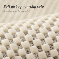 Black Non-Slip Loofah-Style Bathroom Mat - Quick-Dry and Soft 44*75cm thumbnail