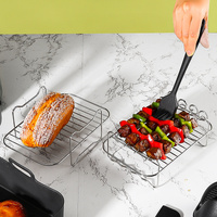 9-Piece Air Fryer Accessories Set - Silicone Liners, Grill Racks, Cooking Tools thumbnail