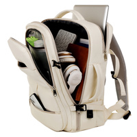 Large Capacity Travel Backpack with USB Charging Port - Pink thumbnail