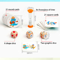 Dinosaur Circus Matching Game for Kids with Wooden Dice and Timer thumbnail
