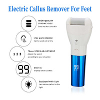 Rechargeable Electric Callus Remover with Adjustable Speeds and LED Display Dark Blue thumbnail