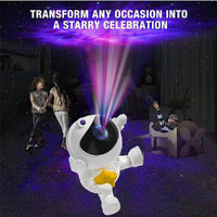 Astronaut Galaxy Projector Night Light with Remote Control(Pentagram) thumbnail