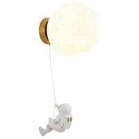 Astronaut Moon Wall Lamp with Warm Light,Diameter 15cm thumbnail