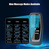 Dual Output EMS/TENS Massage Device with 9 Modes and Type-C Charging, (8 Adhesive Pads) thumbnail