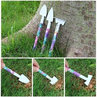 YL/L05 Green 5-Piece Compact Gardening Tool Set with Durable Case - Essential for Home Gardens thumbnail