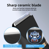 3-in-1 Waterproof Rechargeable Electric Hair Trimmer Set for Men - Professional Grooming Kit thumbnail