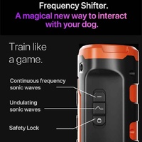 Orange Multifunctional Ultrasonic Dog Repeller & Flashlight - Long-Range SOS Emergency Light thumbnail
