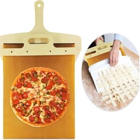 Non-Stick Flexible Pizza Peel with Handle - Perfect for Baking and Serving, 12 inches 52.5cm*35cm thumbnail