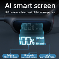 White Waterproof Bone Conduction Bluetooth Headset - 32GB Memory, Lightweight & Durable for Sports thumbnail