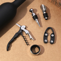Creative Wine Opener Gift Set(5-Piece)- Luxury Wine Tools with Elegant Design thumbnail